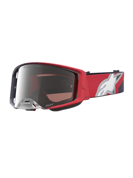 Alpinestars Supertech Hiten Goggles One Size / Black/Red/Mirror Silver