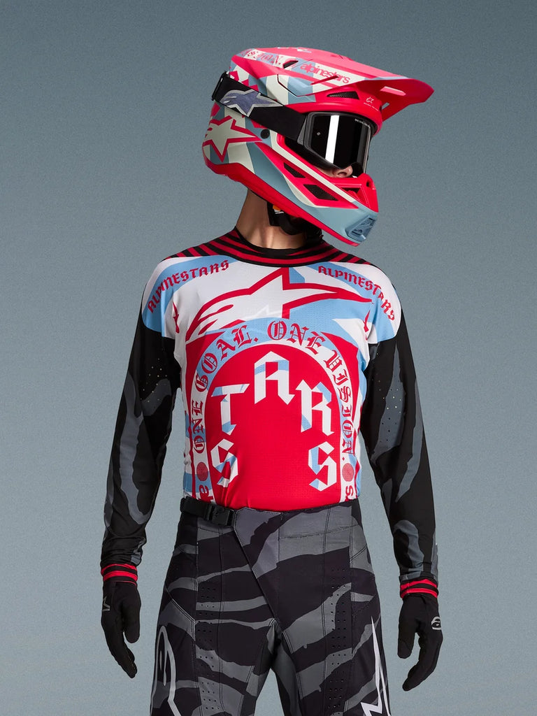 Alpinestars Limited Edition Techstar Beast Coast Jersey 2XL / Pirate Black/Hot Orange