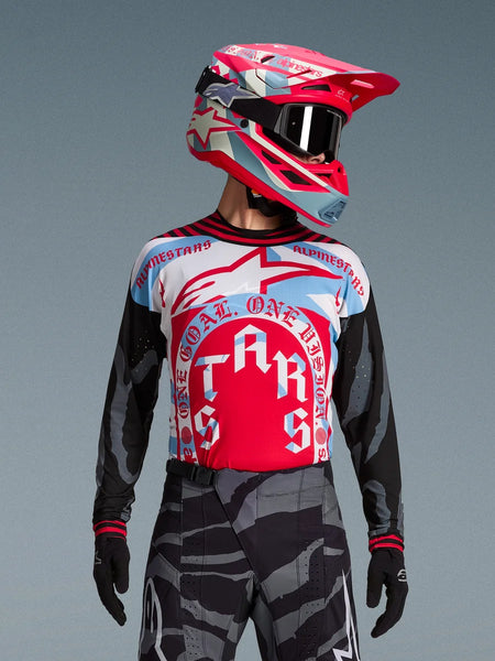 Alpinestars Limited Edition Techstar Beast Coast Jersey 2XL / Pirate Black/Hot Orange