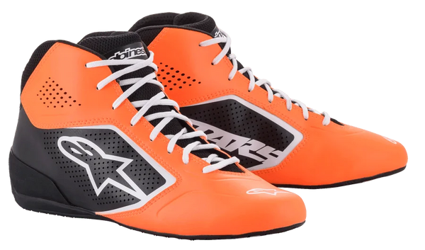 Alpinestars Tech-1 K Start V2 Shoes 13 / Orange Fluorescent/Black/White