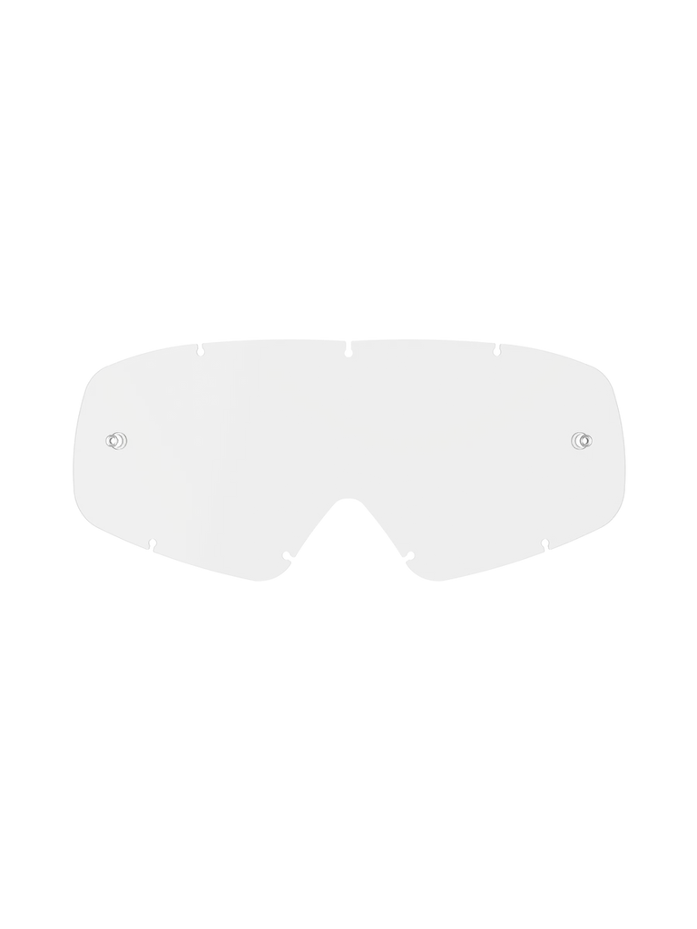 Alpinestars Vision Youth Lens, Clear Replacement Goggle Lens, Transparent Polycarbonate, features integrated tear-off posts and seven keyhole locking notches, anti-fog and dual pane design for youth motocross racing gear