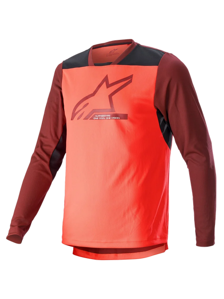 Alpinestars Drop 6 V2 Jersey - Long Sleeve 2XL / Coral Fluo/Black