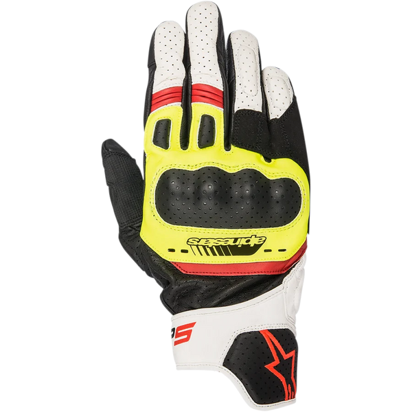 Alpinestars SP-5 Gloves 3XL / Black/Yellow Fluorescent/White/Red Fluorescent