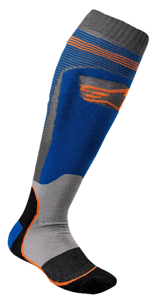 Alpinestars MX Plus 1 Socks S/M / Blue/Orange Fluorescent