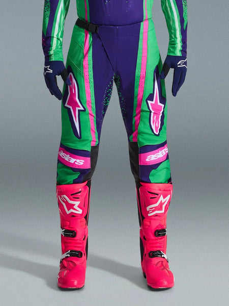 Alpinestars 2026 Techstar Nomur Pants 40 / Deep Purple/Green/Pink Fluo