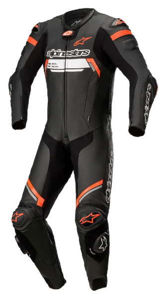 Alpinestars Missile V2 1-Piece Ignition Leather Suit 60 / Black/Red Fluo