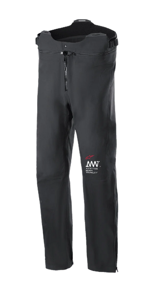 Alpinestars AMT Storm Gear Drystar XF Pant, Black Motorcycle Touring Pants, Waterproof and Breathable, Front Zipper, Adjustable Waist with Higher-cut Back, Durable Construction with Red and White AMT Logo