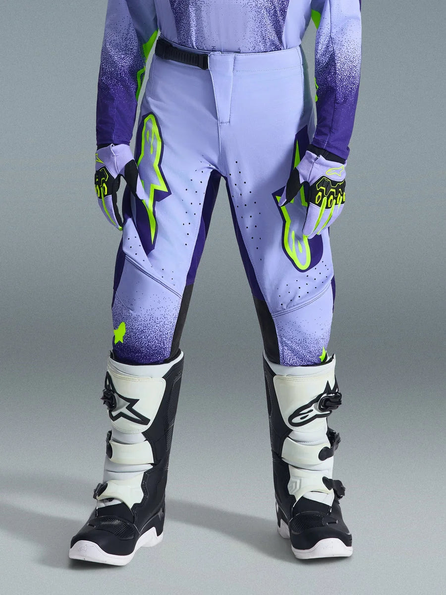 Alpinestars 2026 Youth Supertech Scenz Pants 26 / Purple/Yellow Fluo