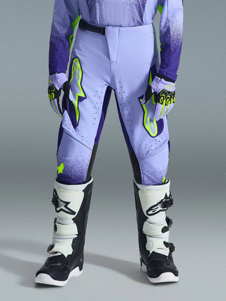 Alpinestars 2026 Youth Supertech Scenz Pants 26 / Purple/Yellow Fluo