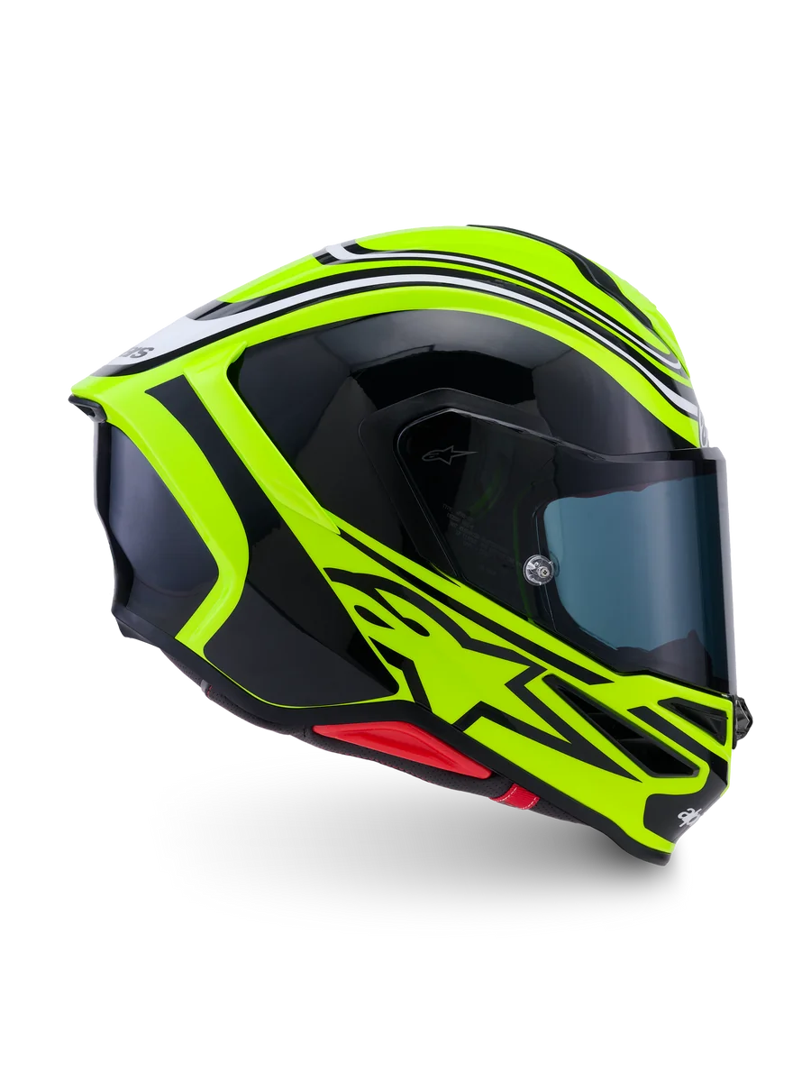 Alpinestars S-R7 Zeal Helmet ECE06/DOT XS / Yellow Fluo/Black/White Glossy