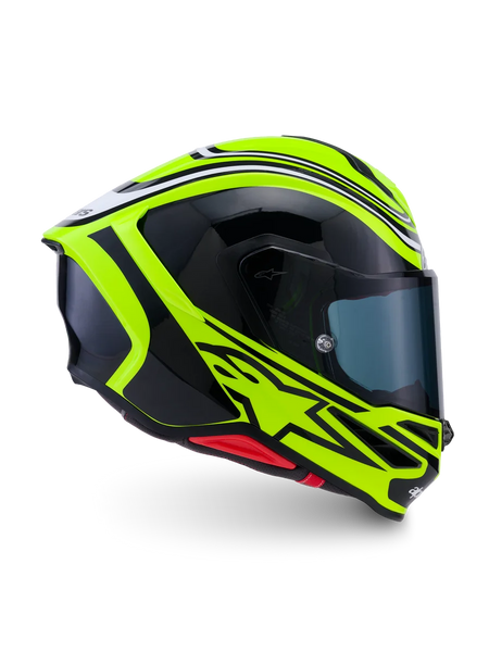 Alpinestars S-R7 Zeal Helmet ECE06/DOT XS / Yellow Fluo/Black/White Glossy