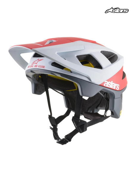 Alpinestars Vector Tech Polar Helmet S / White/Red Matte