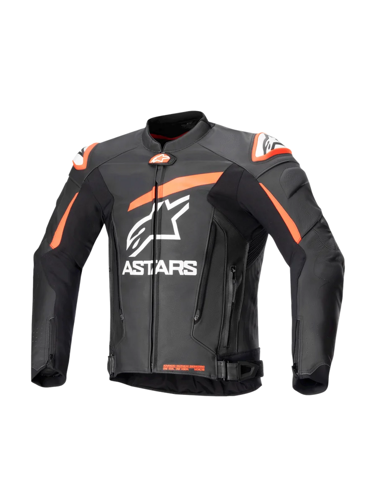 Alpinestars GP Plus V4 Leather Jacket 50 / Black/Red Fluo/White