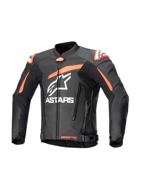 Alpinestars GP Plus V4 Leather Jacket 50 / Black/Red Fluo/White