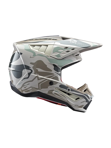 Alpinestars SM5 Mineral Helmet XS / Warm Gray/Celadon/Green Glossy