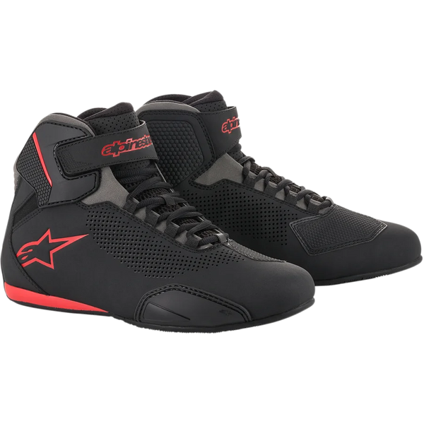 Alpinestars Sektor Vented Shoes 14 / Black/Gray/Red