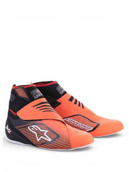 Alpinestars Tech-1 KZ V2 Shoes 13 / Black/Orange Fluo