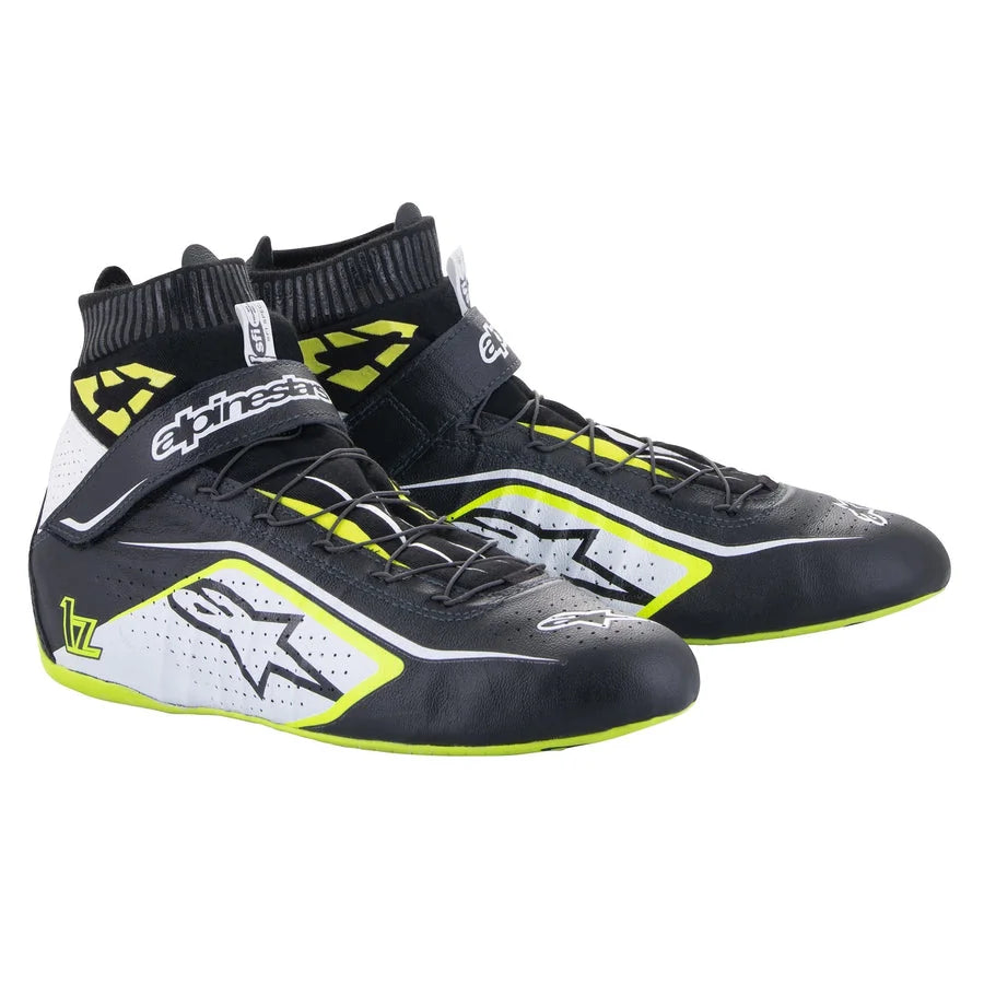 Alpinestars Tech-1 Z V2 Shoes 9 / Black/Yellow/White