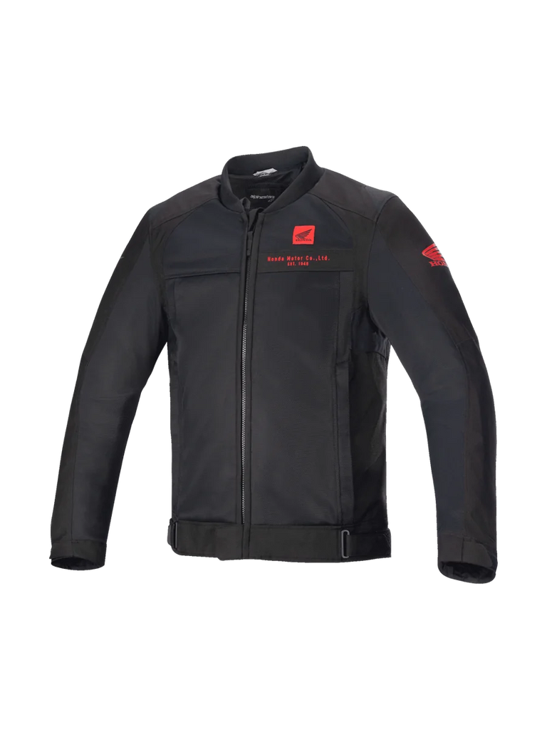 Alpinestars Honda Luc V2 Air Jacket, Urban Motorcycle Riding, Men's, Black and Red, Ventilated Textile Mesh.
