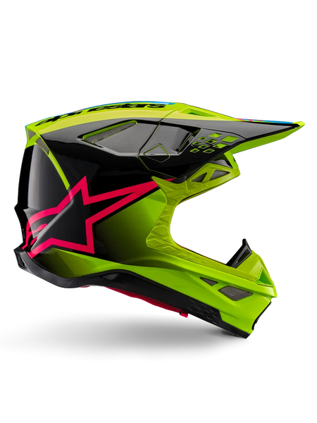 Alpinestars Supertech M10 Unite Helmet S / Yellow Fluo/Black/Diva Pink Glossy