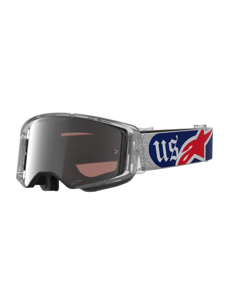 Alpinestars Supertech Vision MERICA Goggles One Size / Red/Blue/Mirror Silver/Cooper