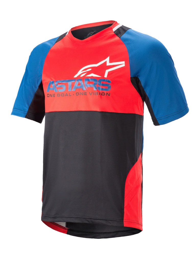Alpinestars Drop 8.0 Jersey - Short Sleeve 2XL / Mid Blue/Bright Red