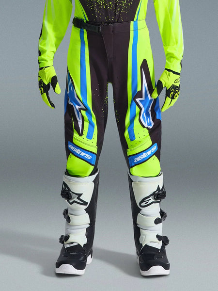 Alpinestars 2026 Youth Supertech Nomur Pants 28 / Dark Navy/Yellow Fluo/Blue