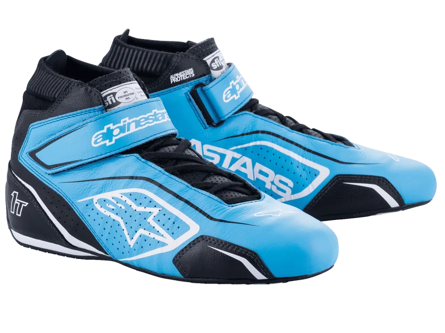 Alpinestars Tech-1 T V3 Shoes 13 / Lite Blue/Black/White