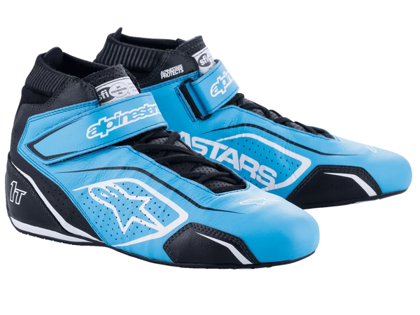 Alpinestars Tech-1 T V3 Shoes 13 / Lite Blue/Black/White
