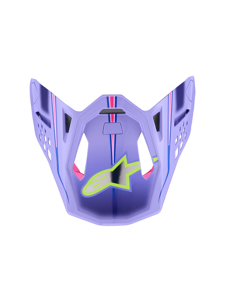 Alpinestars Supertech M10 Jett Lawrence Visor One Size / Purple/Pink Fluo/Yellow Fluo Glossy