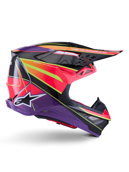 Alpinestars Supertech M10 Era Helmet 2XL / Pink/Violet/Yellow Fluo Glossy