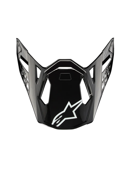Alpinestars Supertech M10 Solid Visor One Size / Black Glossy Carbon