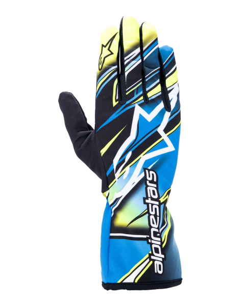 Alpinestars Tech-1 K Race V2 Competition Gloves 2XL / Yellow Flou/Blue/White