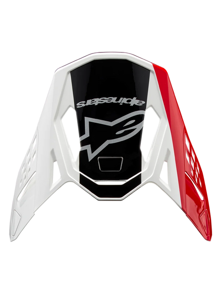 Alpinestars Supertech M10 Unite Visor One Size / Red White Glossy