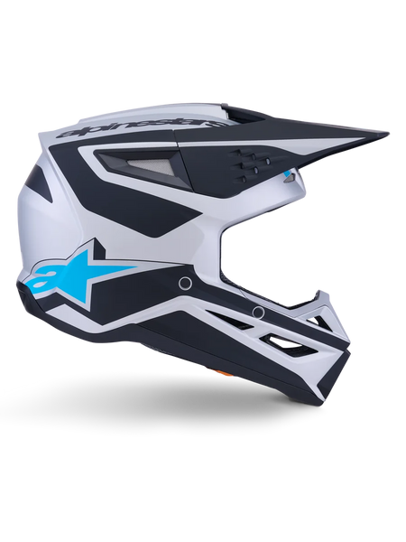 Alpinestars SM3 Heat Helmet ECE06/DOT 2XL / Silver/Blue/Black Matte