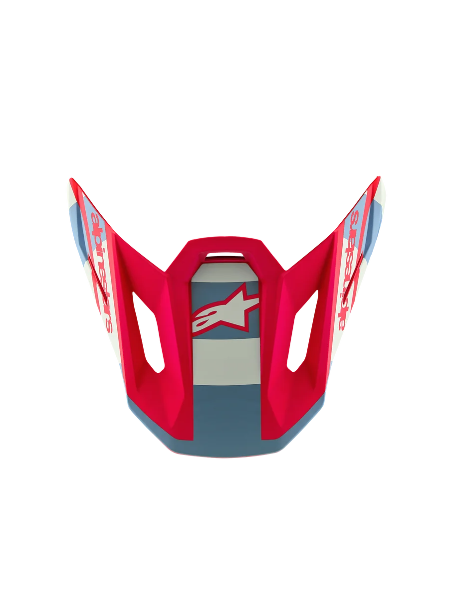 Alpinestars Limited Edition S-M7 Beast Coast Visor One Size / Light Gray/Hot Orange Matte