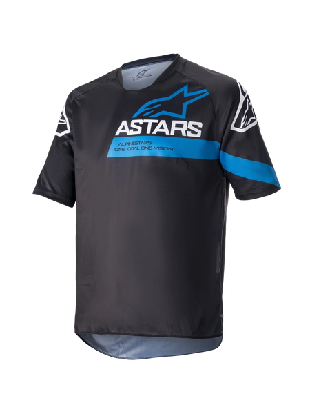Alpinestars Racer V3 Jersey - Short Sleeve 2XL / Black/Bright Blue