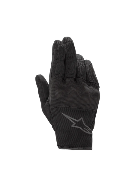 Alpinestars Stella S-Max Drystar Gloves, waterproof road gear, women's, black anthracite, leather and stretch mesh.