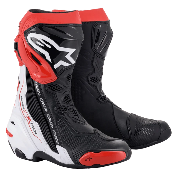 Alpinestars Supertech R Boots 42 / Black/White/Red