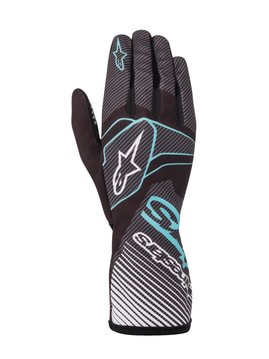 Alpinestars Tech-1 K Race V2 Carbon Gloves 2XL / Black/Turquoise