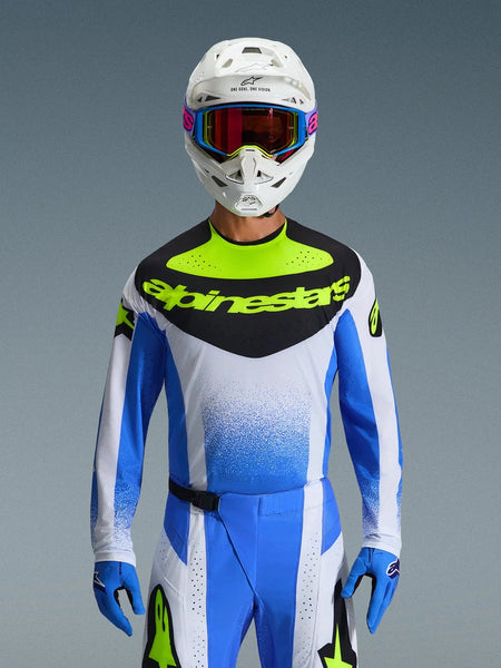 Alpinestars 2026 Techstar Knif Jersey 2XL / Ucla Blue/Black/Yellow Fluo