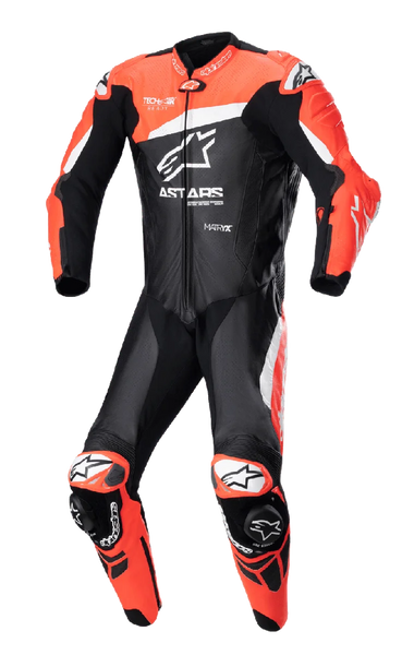 Alpinestars GP Plus V4 Leather Suit - 1Piece 56 / Black/Red Fluo/White