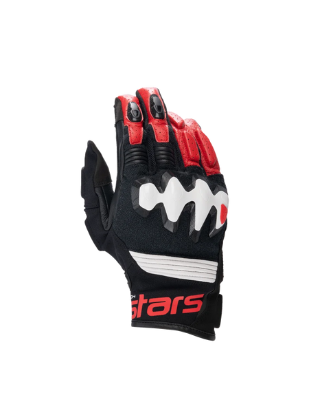 Alpinestars Halo Leather Gloves 3XL / Black/White/Bright Red