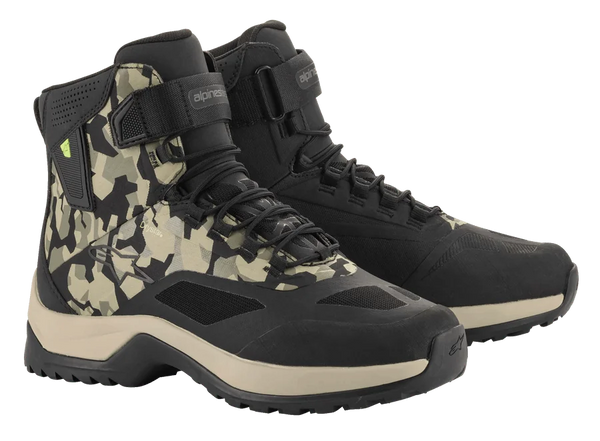 Alpinestars CR-6 Drystar® Riding Shoes 14 / Black/Gray Camo/sand