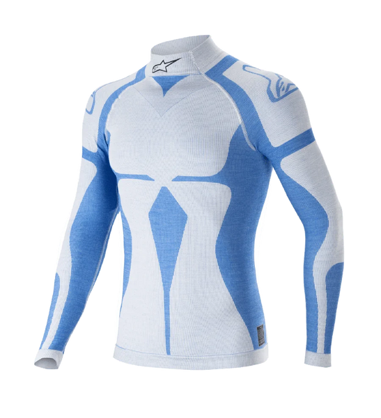 Alpinestars ZX Evo V2 Long Sleeve Top XL/2XL / White/Blue