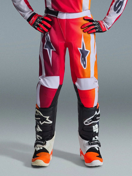 Alpinestars 2026 Youth Fluid Portl Pants 28 / Red/Light Gray/Dark Green
