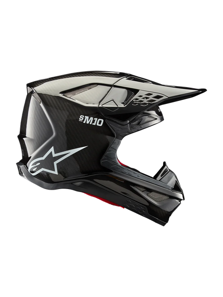 Alpinestars Supertech M10 Solid Helmet XS / Black Glossy Carbon