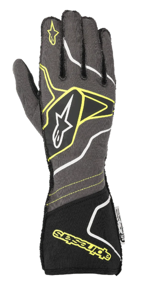 Alpinestars Tech-1 ZX V2 Gloves 2XL / Anthracite/Yellow Fluorescent/Black