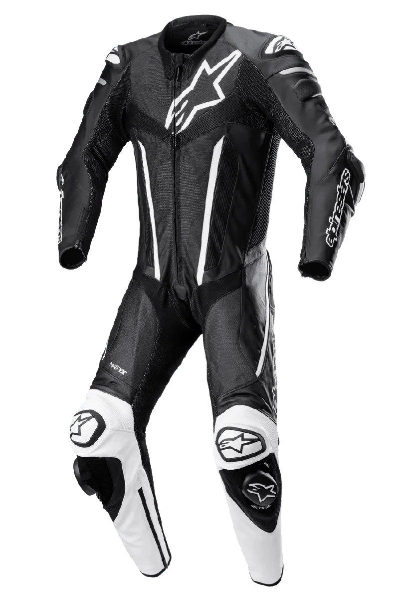Alpinestars Fusion 1-Piece Leather Suit 58 / Black/White