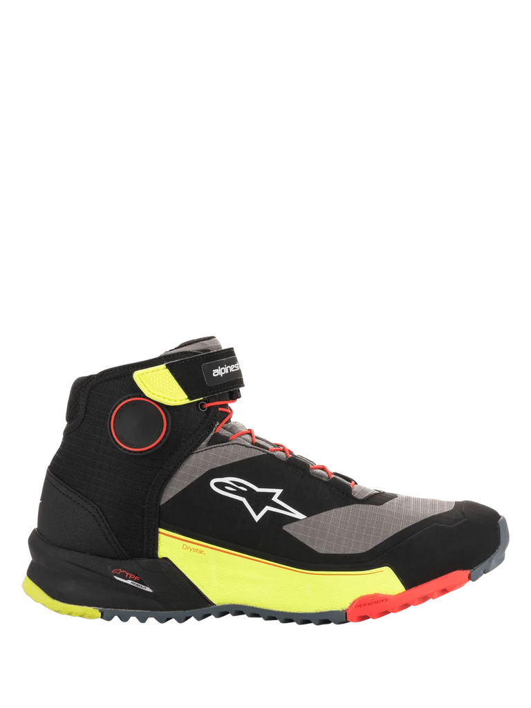 Alpinestars CR-X Drystar® Riding Shoes 14 / Black/Yellow Fluorescent/Red Fluorescent